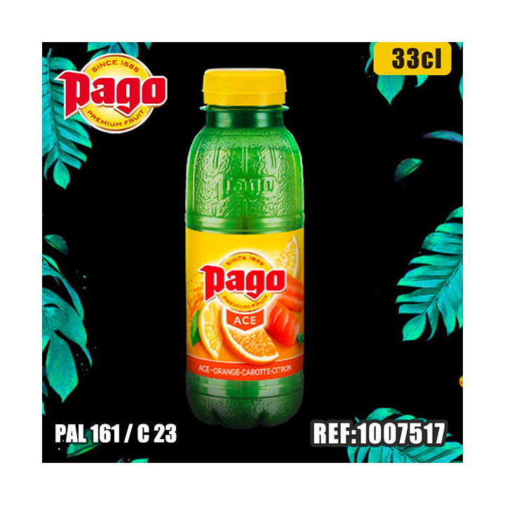 PAGO ACE PET 33cl dont taxe sucre 0.0693€ht