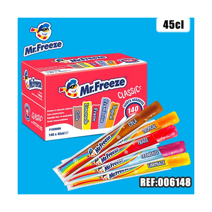 MR FREEZE CLASSIC 45ml x140tubes dont taxe sucre 1.73€ht