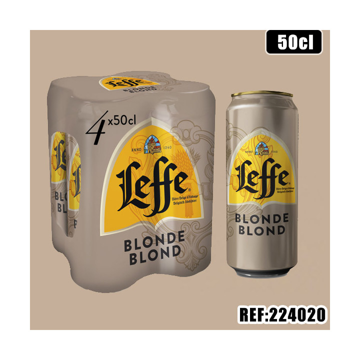 LEFFE BLONDE CANETTE 50CL 