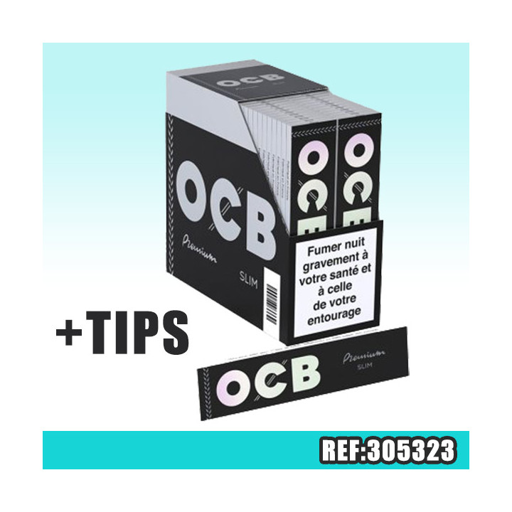 OCB CAHIER 32 FEUILLES PREMIUM SLIM + TIPS