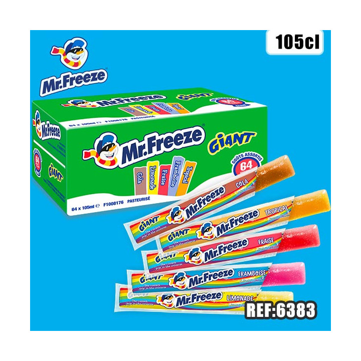 MR FREEZE GIANT 105ml x64tubes dont taxe sucre 1.84€ht