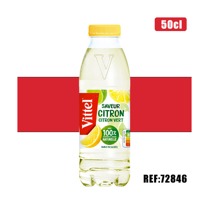 VITTEL CITRON -CITRON VERT 50cl PET dont taxe sucre 0.02€ht