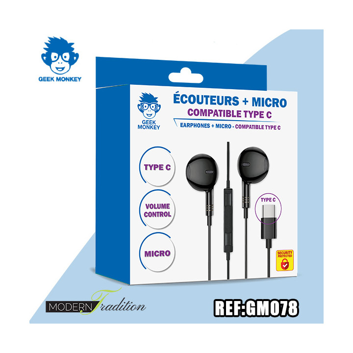 GM-ECOUTEUR + MICRO TYPE-C + eco 0,12***