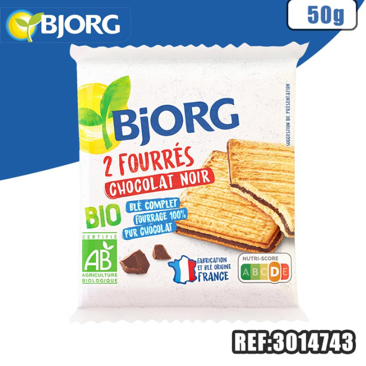 BJORG FOURRES CHOCO NOIR 50G