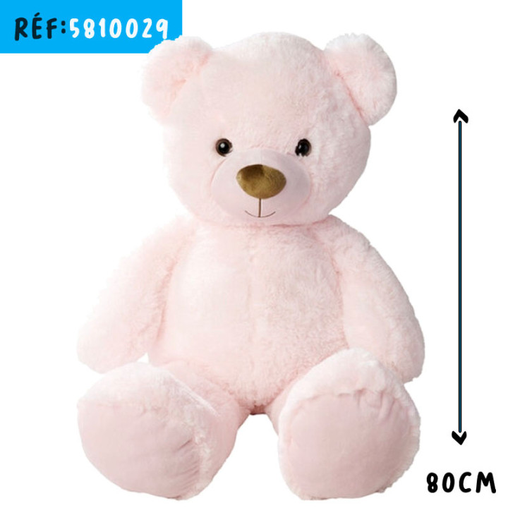 OURS ROSE 80CM