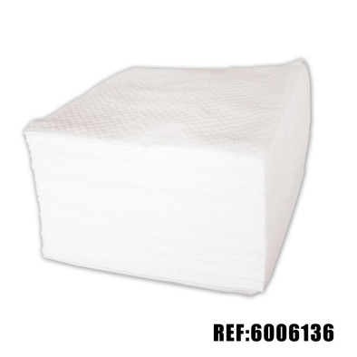 SERVIETTE BLANCHE 1 PLI  pqt 500