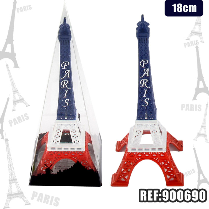 TOUR EIFFEL TRICOLORE 18cm