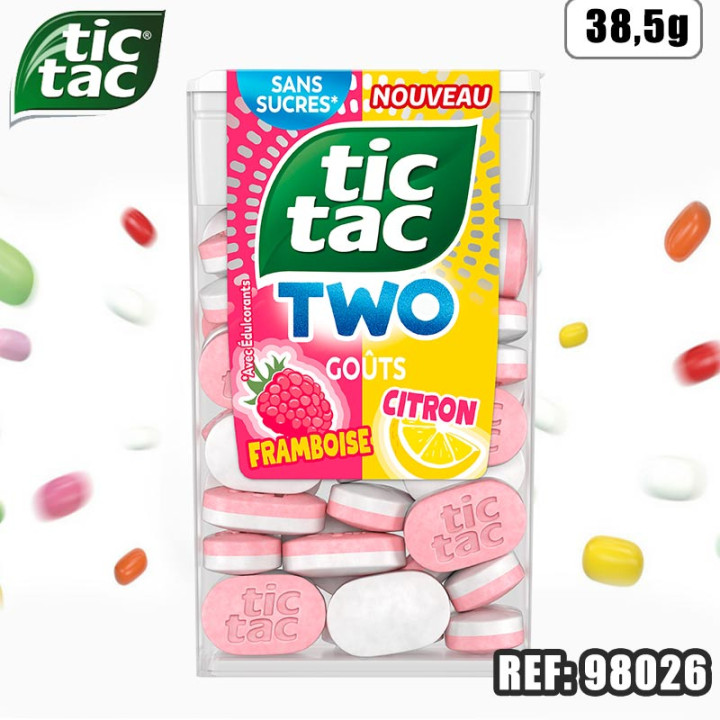 TIC TAC TWO FRAMBOISE CITRON 38.5G