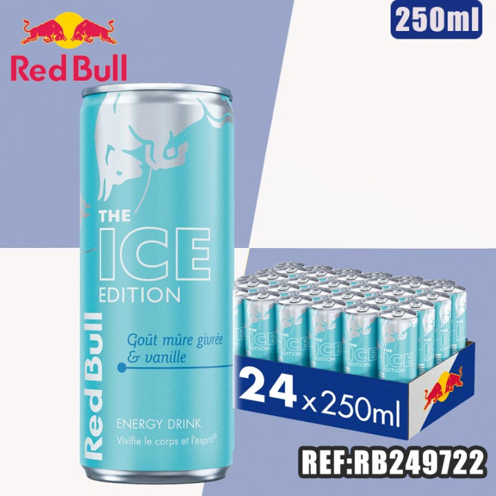 RED BULL THE ICE EDITION 250ml dont taxe sucre 0.09042€ht
