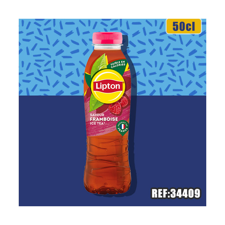LIPTON ICE TEA FRAMBOISE 50cl PET dont taxe sucre 0,0231€ HT