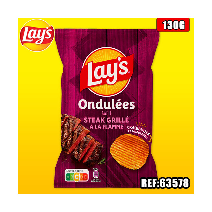 LAYS ONDULEES BBQ STEACK 120G