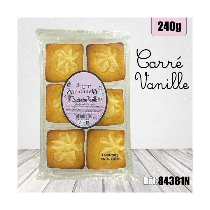 ATDG CARRE CREME VANILLE 240G