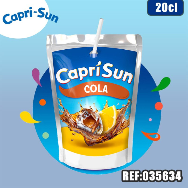 CAPRI-SUN COLA MINI POCHE 20CL dont taxe sucre 0.04384€ht