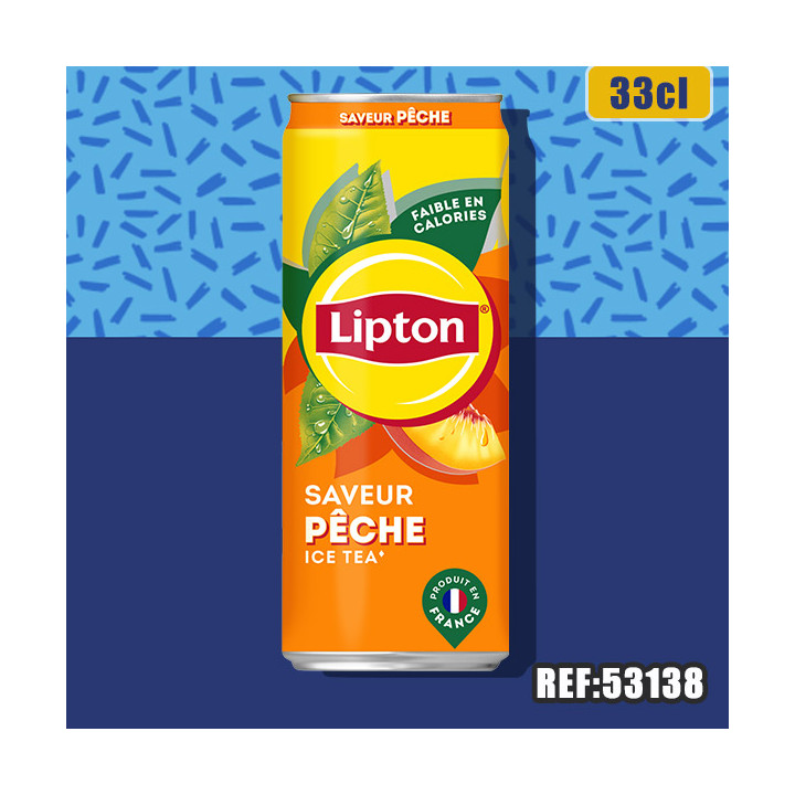 LIPTON PECHE 33CL SLIM dont taxe sucre 0.0152€ht