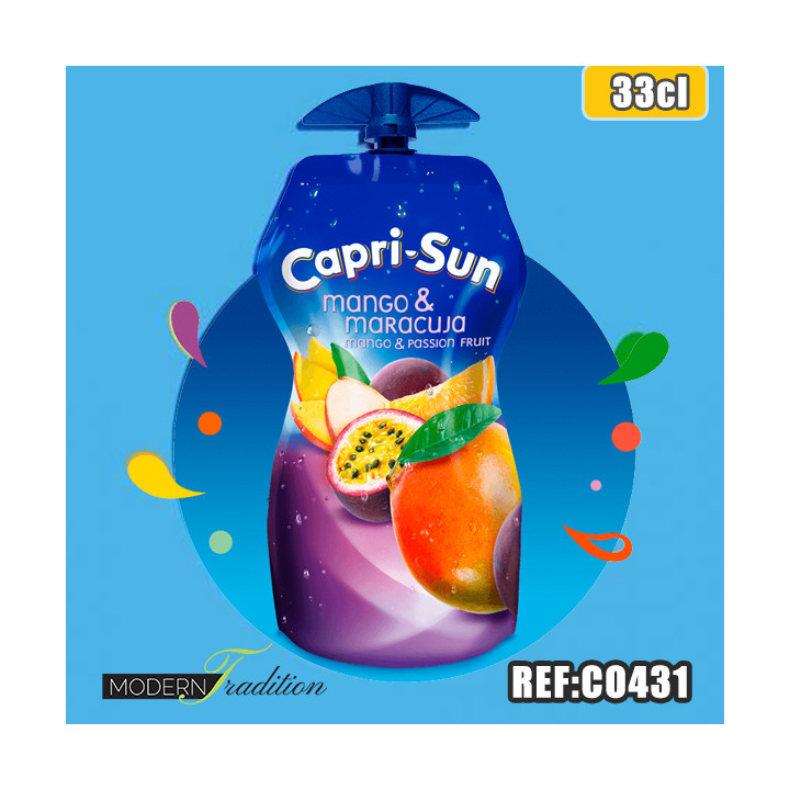 CAPRI-SUN MANGUE FRUIT PASSION 33cl dont taxe sucre 0.0723€ht
