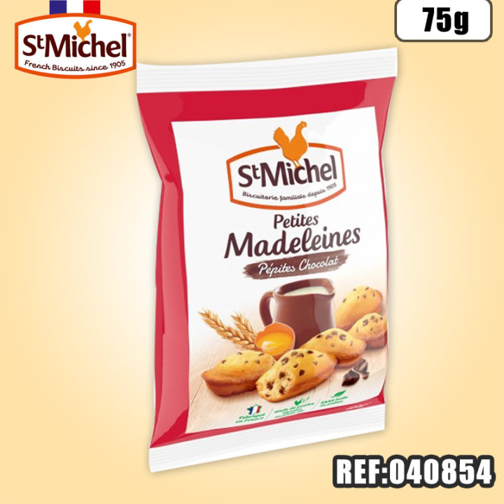 ST MICHEL MADELEINES PEPITES CHOCO x 5-75G