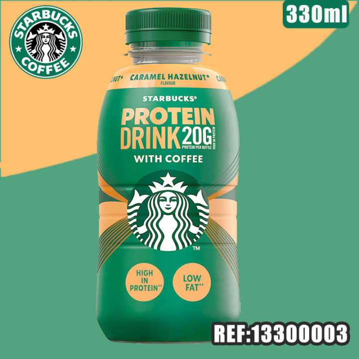 STARBUCKS PROTEIN CARAMEL NOISETTE 330ml dont taxe sucre 0,01383€ht