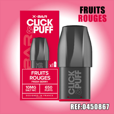 POD CLICK PUFF FRUITS ROUGES 10 MG