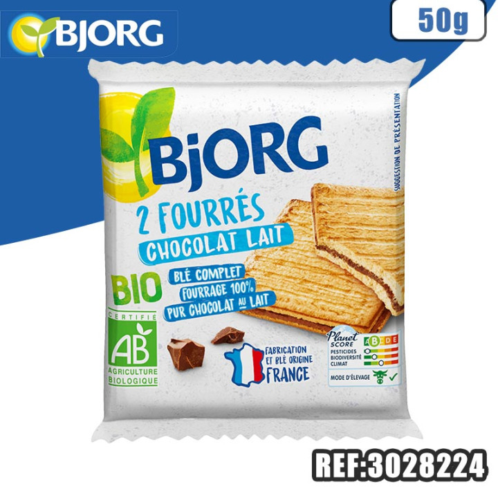 BJORG FOURRES CHOCO LAIT 50G