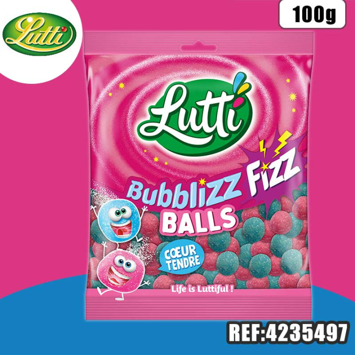 LUTTI BUBBLIZZ BALLS 100G