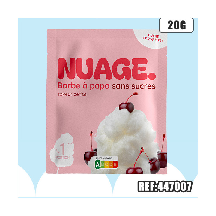 NUAGE - BARBE A PAPA CERISE 20G