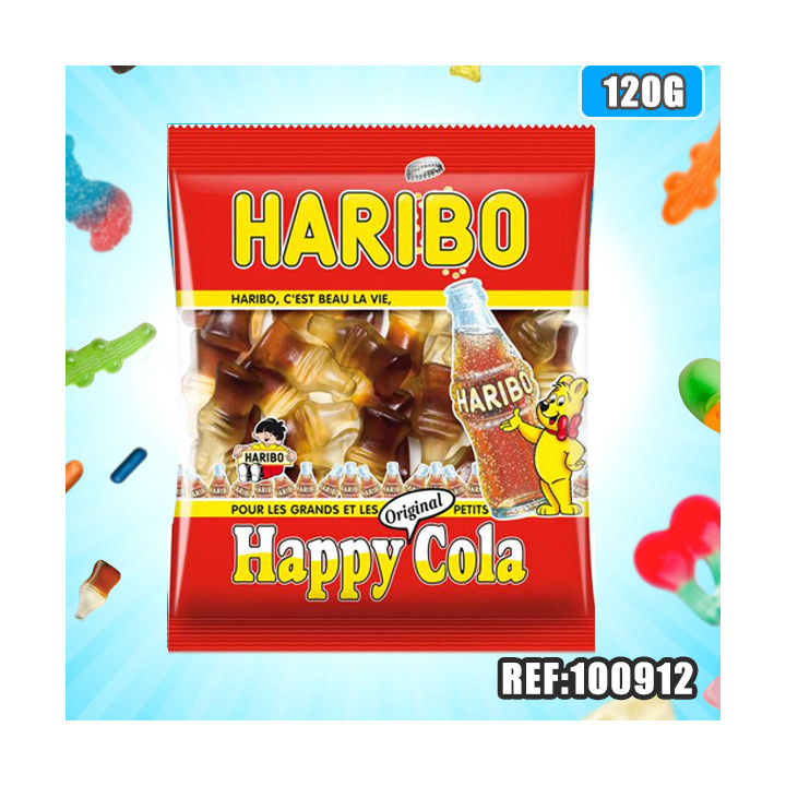 HARIBO sachet HAPPY COLA 120 G