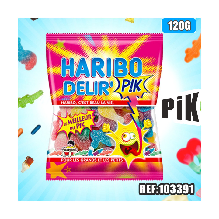 HARIBO sachet DELIR'PIK 120 G