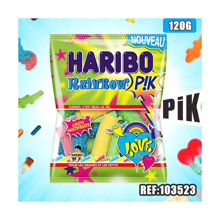 HARIBO sachet RAINBOW PIK 120 G