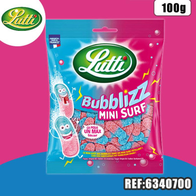LUTTI BUBBLIZZ MINI SURF 100G