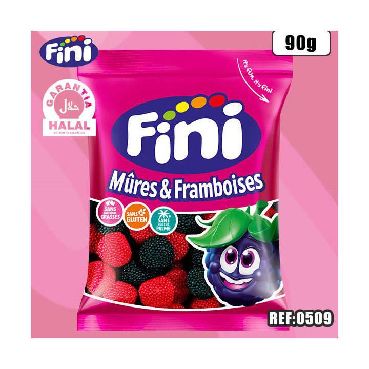 FINI MURES-FRAMBOISES HALAL 90G