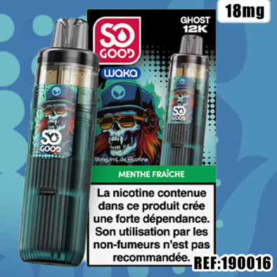 WAKA GHOST 12K MENTHE FRAICHE 18MG