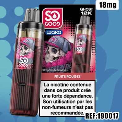 WAKA GHOST 12K FRUITS ROUGES 18MG