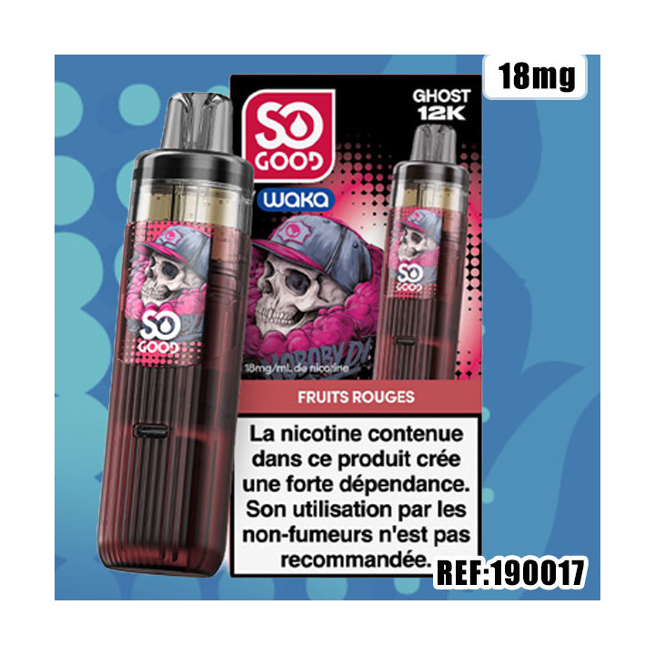 WAKA GHOST 12K FRUITS ROUGES 18MG
