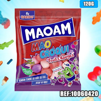 HARIBO sachet MAO CROQUI FRUITS 120 G