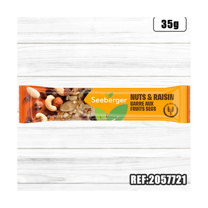 S-BARRE NUTS & RAISINS 35G
