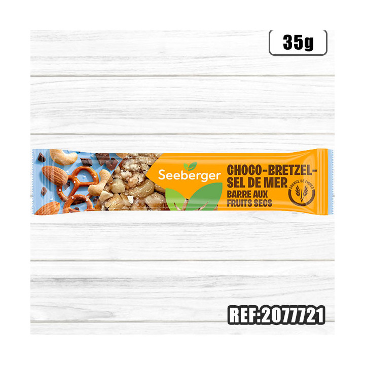 S-BARRE CHOCO BRETZEL SEL DE MER FRUITS SECS 35G