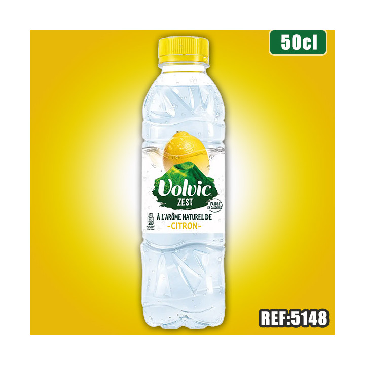 VOLVIC CITRON 50CL dont taxe sucre 0.02€ht