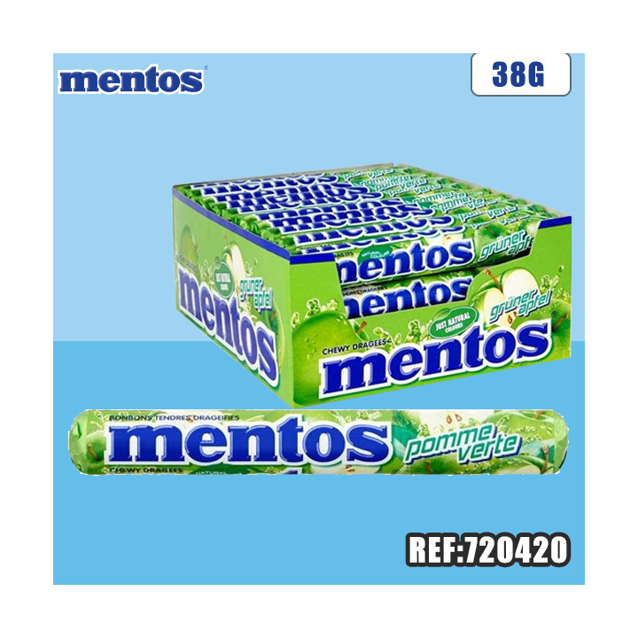 MENTOS ROULEAU POMME 38 G