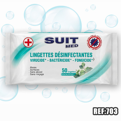LINGETTES DESINFECTANTES x50