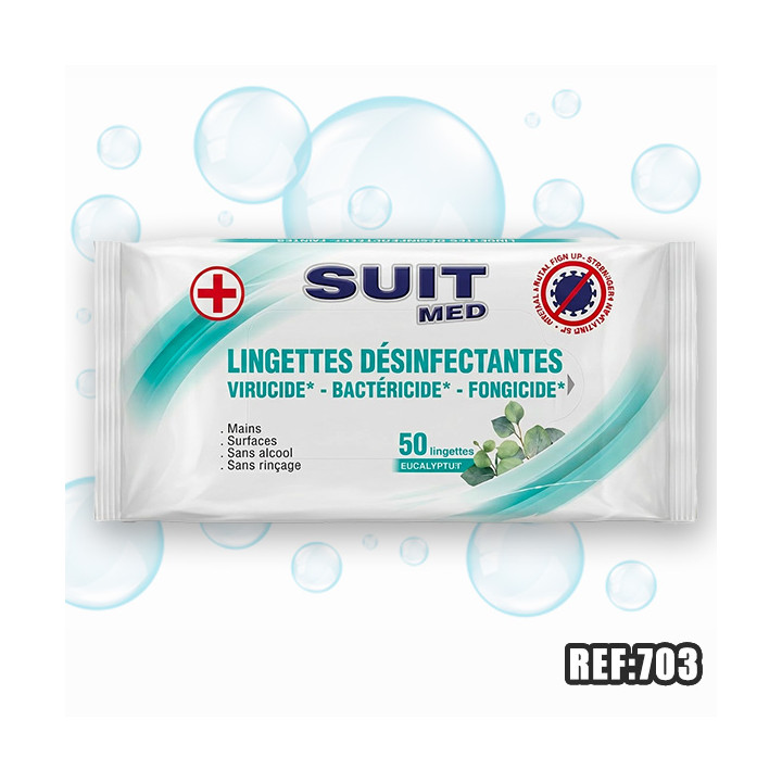 LINGETTES DESINFECTANTES x50