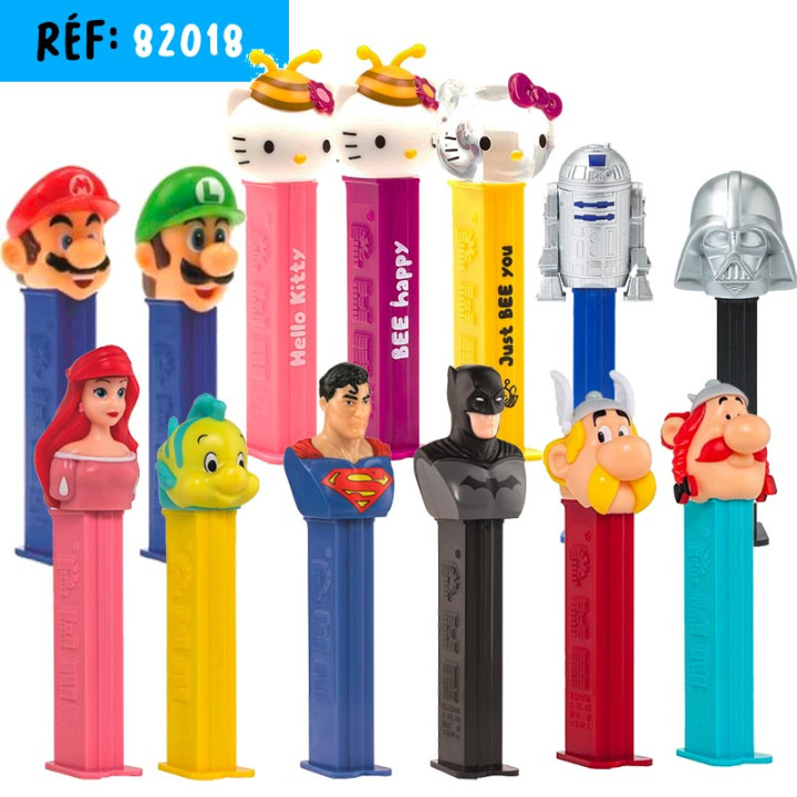 PEZ+1Rech:,Princes,Gaby,Toysto,Stitch, Jurassic 8,5 G