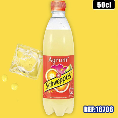 SCHWEPPES AGRUM 50cl PET dont taxe sucre 0.0531€ht