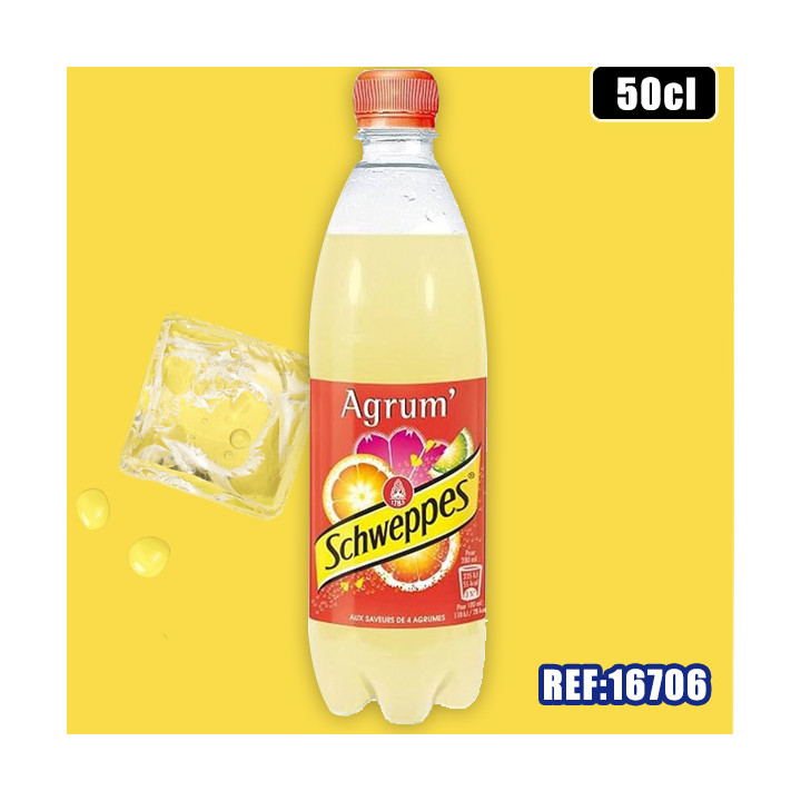 SCHWEPPES AGRUM 50cl PET dont taxe sucre 0.0531€ht