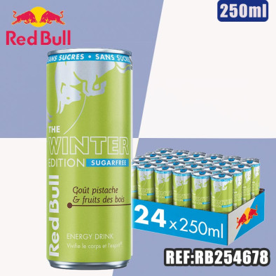 RED BULL WINTER EDITION SUGAR FREE dont taxe edulc. €ht