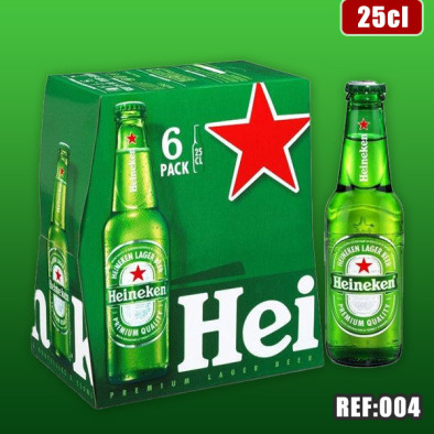 HEINEKEN VERRE 25cl Pack de 6