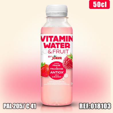 VITAMIN WATER FRUIT FRAISE FRAMBOISE PET 50cl