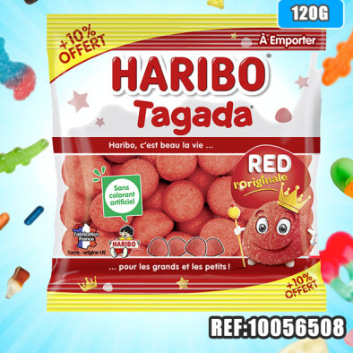 HARIBO sachet TAGADA 120g+10%gratuit***