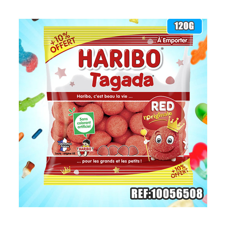 HARIBO sachet TAGADA 120g+10%gratuit***