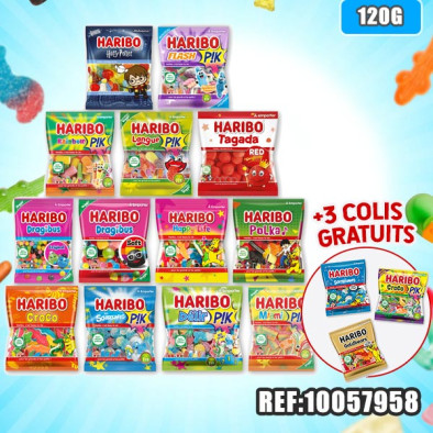 HARIBO COLIS SACHETS 13+3 120g