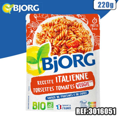 BJORG TORSETTES TOMATES ITALIENNES 220G